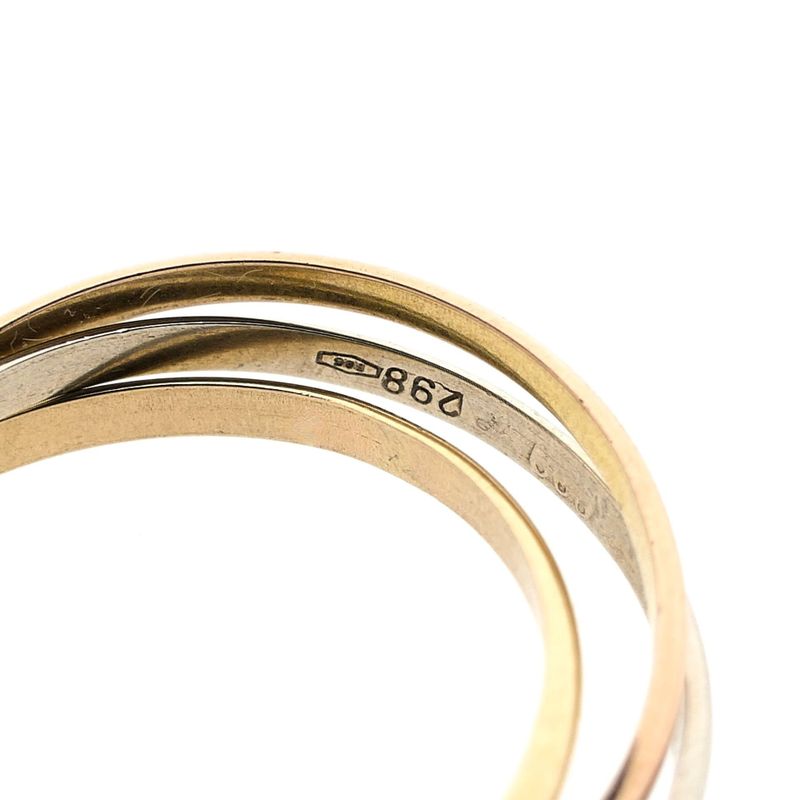 Image 6 of Tricolor gold trinity ring