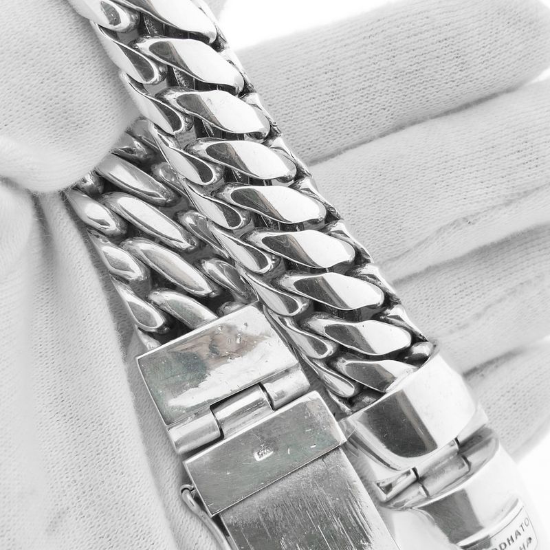 Image 8 of Silver Buddha to Buddha bracelet; Ben | 22.5 cm