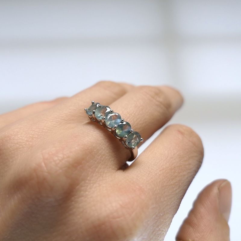 Image 7 of 9 Carat Ring with Fluorite