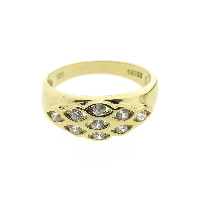 Image 4 of Gold fantasy ring with zirconia