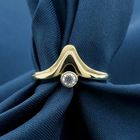 Image 2 of Gold ring with zirconia