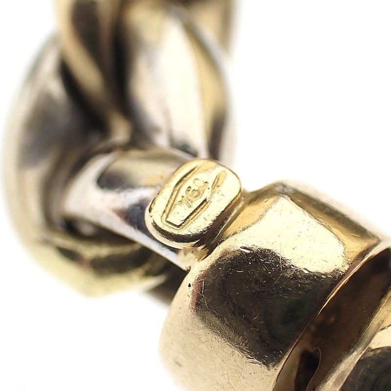 Image 5 of Two-tone gold anchor link bracelet