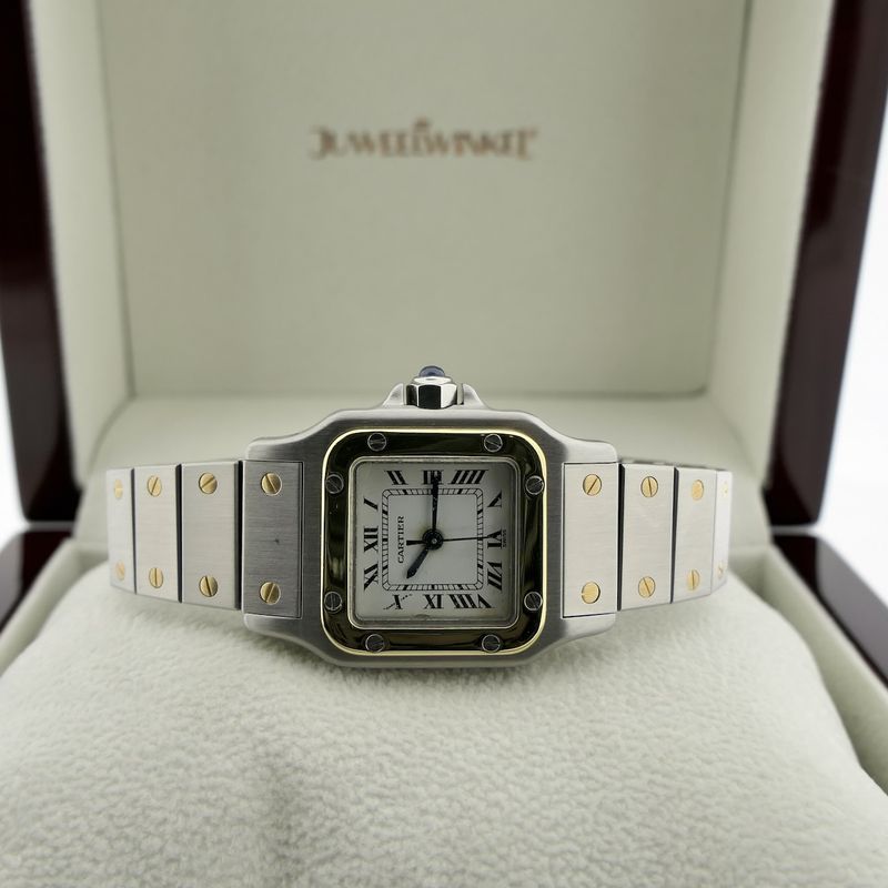 Image 15 of Cartier Santos 'Small' Automatic 0902; Vintage dames horloge