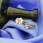 Image 2 of Two-tone gold ring with diamond | 0.22 ct.