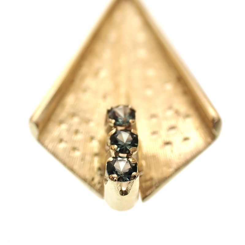 Image 3 of Gold pendant with aquamarine