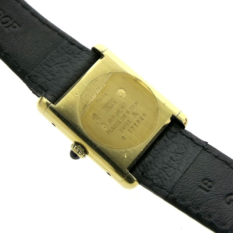Image 8 of Cartier Tank Vermeil Trinity; Vintage mechanical women's watch