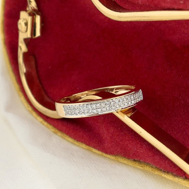 Image 9 of Gold ring with diamond | 0.21 ct.