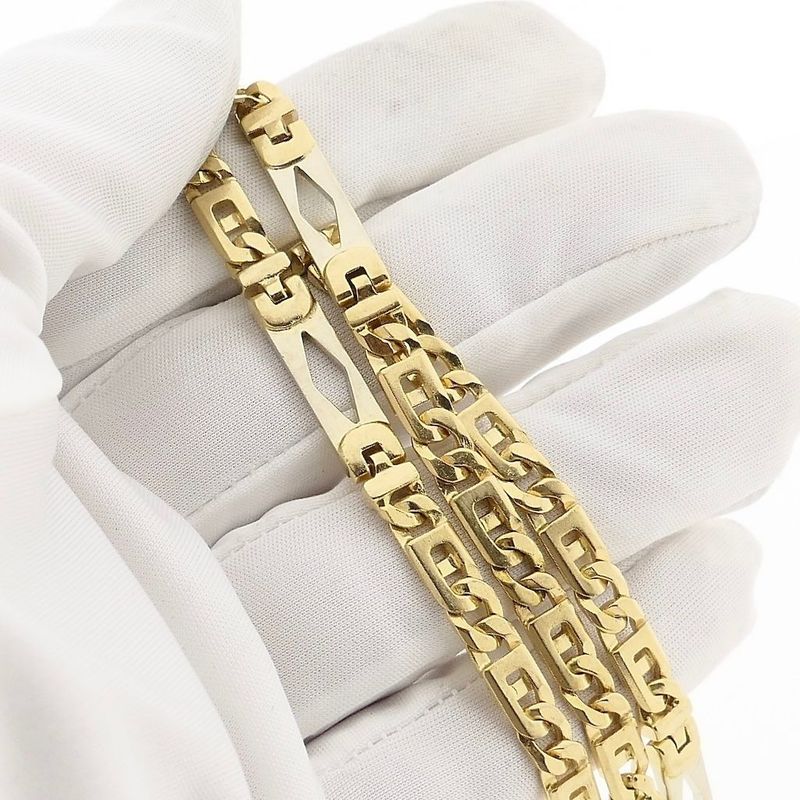 Image 7 of Bicolor Gold Figaro Chain