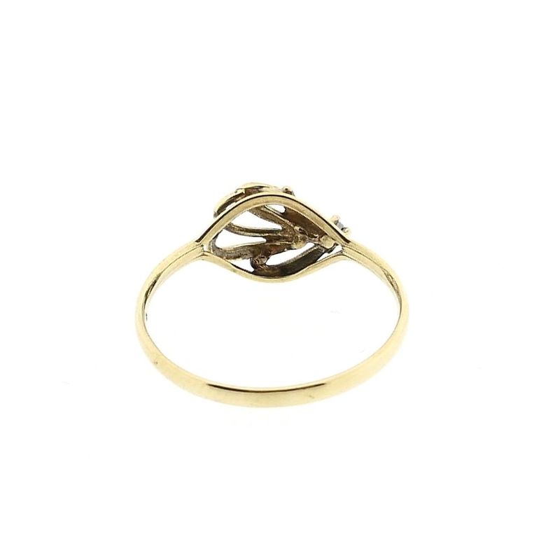 Image 4 of Gold ring with zirconia