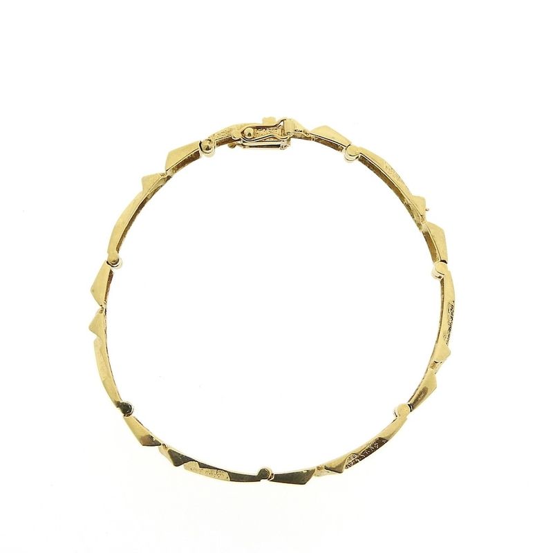 Image 5 of Gold raw link bracelet; Riitta Hakala | 18.5 cm
