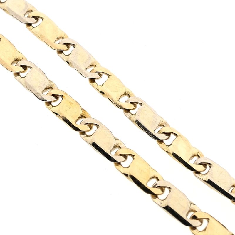 Image 3 of Bicolor gold infinity link bracelet