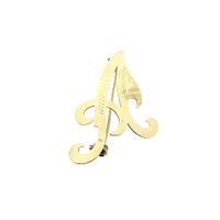 Gold brooch of the letter A