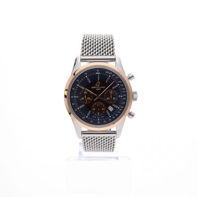 Image 1 of Breitling Transocean B01; Rosé Goud & Staal; Chronograaf heren horloge