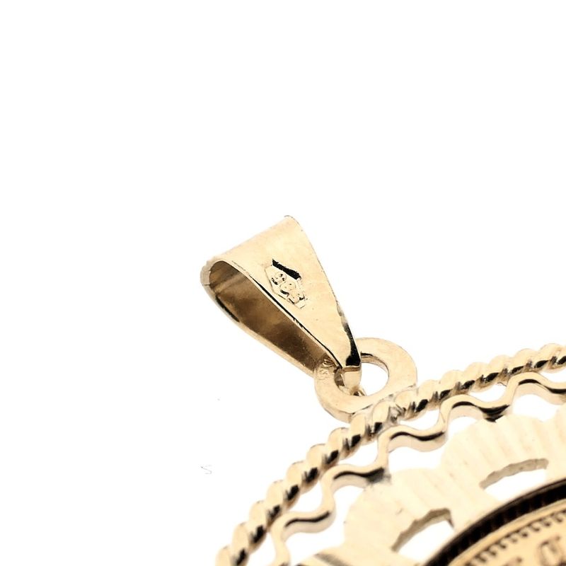 Image 5 of Gold pendant of a 10-guilder coin; King William III 1875