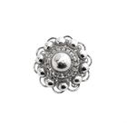 Image 1 of Silver Zeeland button brooch | Ø 29.1 mm