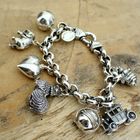 Image 12 of Silver robust charm bracelet; La Niki | 20 cm