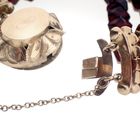 Image 8 of Glass bead bracelet with gold clasp; Antique | Ø 55mm