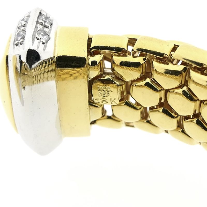 Image 6 of Fope bicolor gold bracelet with diamond 0.80 ct