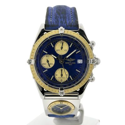 Image 1 of Breitling Chronomat D13047; Vintage pilot men's watch with UTC module