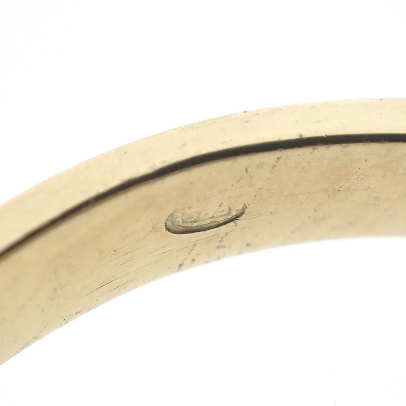 Image 10 of Gold solitaire ring with diamond; 0.07 ct.