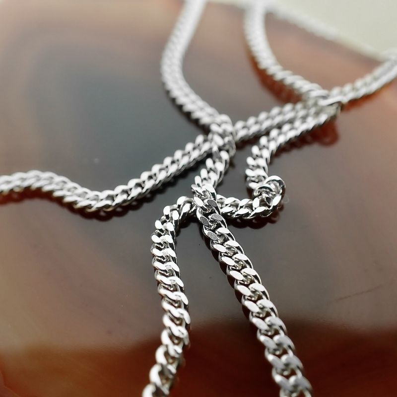 Image 3 of Silver necklace with fixed pendant