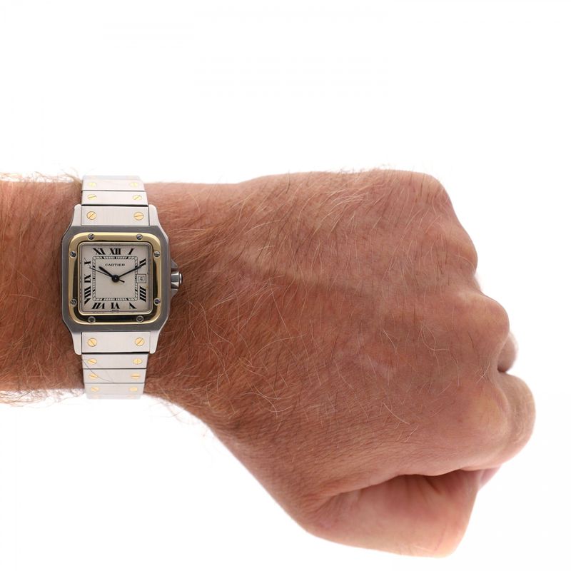 Afbeelding 15 van Cartier Santos 'Spider Dial' 2961; Vintage Automatisch Horloge