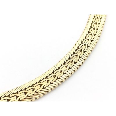 Gold chain; French gourmet link | 44 cm Image 2 of Gold chain; French gourmet link | 44 cm