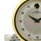 Image 6 of Movado 1881; Automatic two-tone women's watch with MOP and diamond dial; 0607489