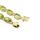 Image 5 of Gold tennis bracelet with peridot | 18 cm