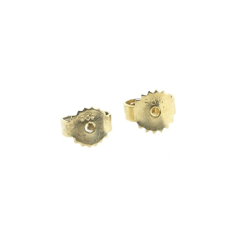 Image 8 of Two-tone gold stud earrings