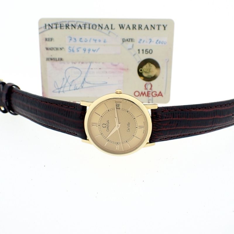 Image 8 of Omega De Ville Prestige; 18k gold men's watch