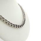 Image 3 of Silver robust gourmet link necklace | 45.5 cm