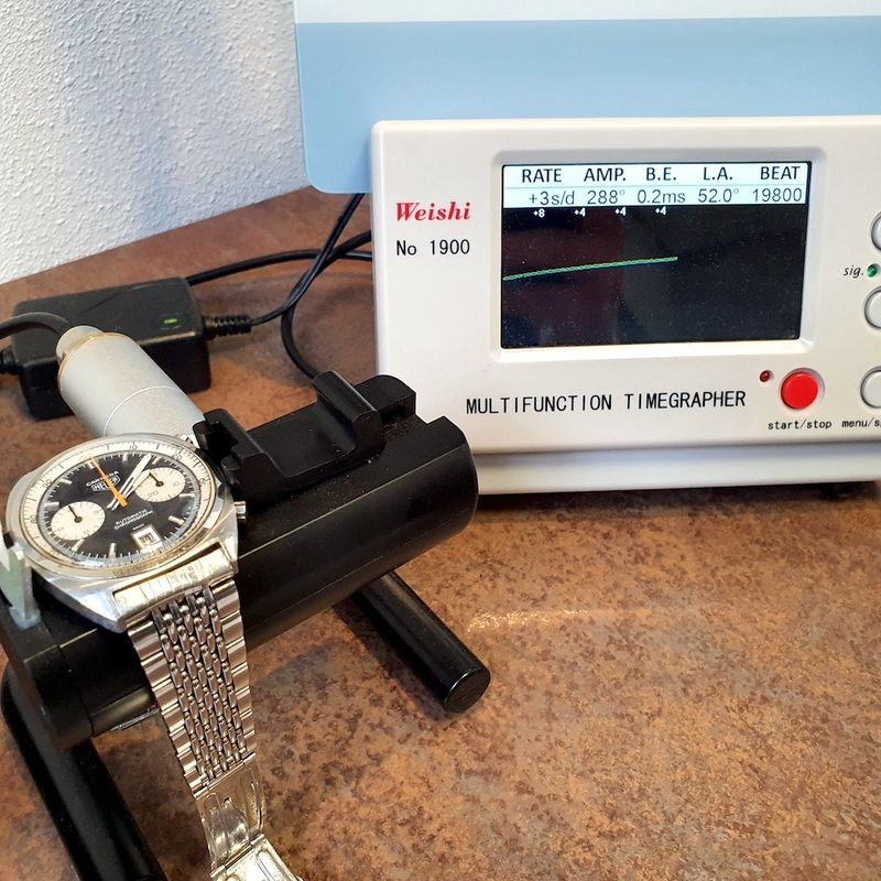 Image 9 of Heuer Carrera Chronograph; Vintage men's watch