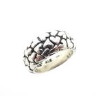 Image 1 of Pandora ring; Silver; heart band