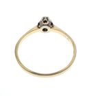 Image 4 of Gold solitaire ring with diamond 0.07 ct.