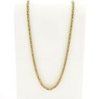 Image 1 of Gold square king chain with diamond; 0.48 ct.