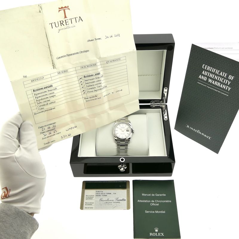 Image 23 of Rolex Datejust 36mm 'Roulette Date' 116200; Automatic watch