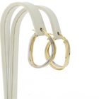 Image 3 of Two-tone gold hoop earrings | Ø 20 mm
