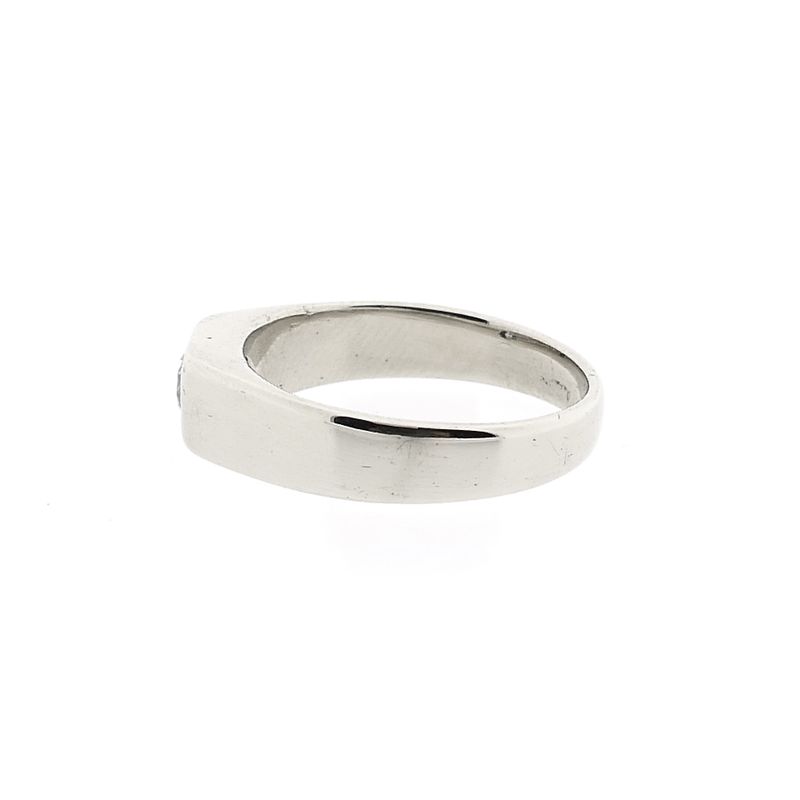 Image 7 of White Gold Solitaire Ring; 0.35 ct Diamond; 14K; Size 18