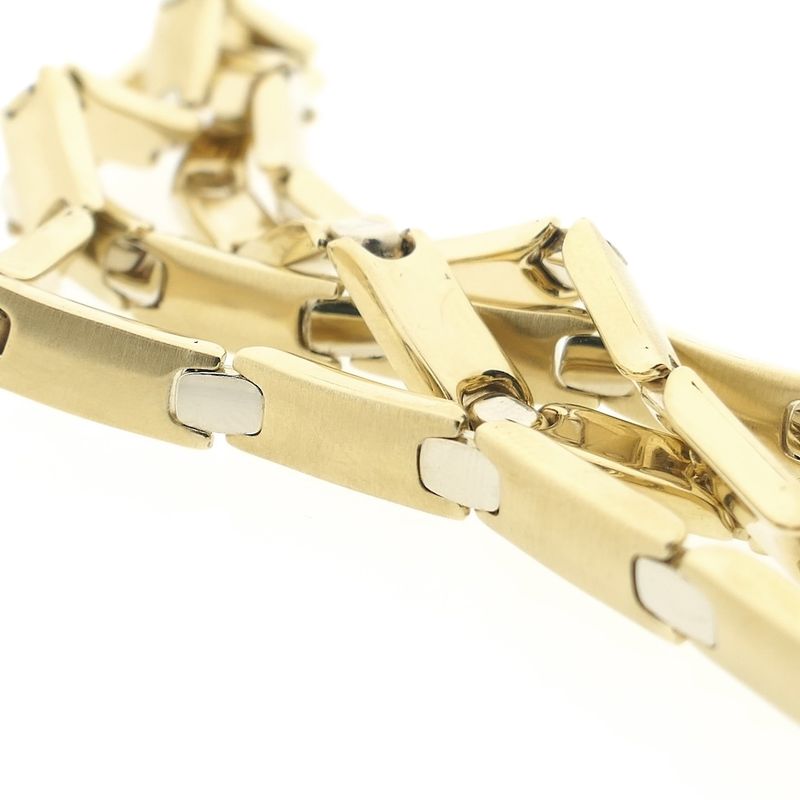 Image 9 of Two-tone gold fantasy link necklace