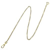 Vintage gold watch chain; Chatelaine