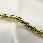 Image 4 of Gold foxtail link necklace with ruby ​​and onyx