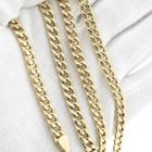 Image 9 of Gold gourmet link chain | 63 cm