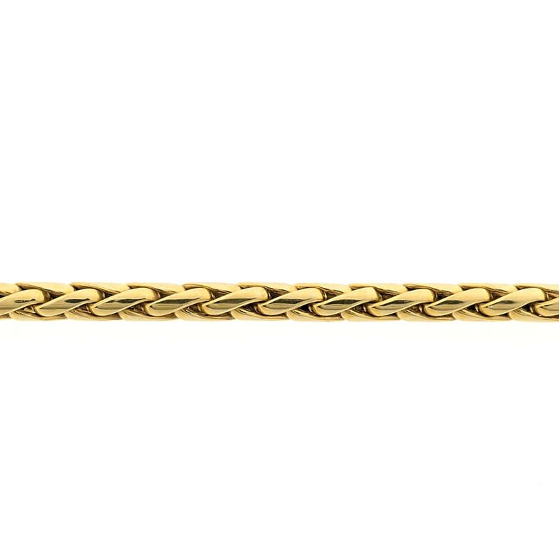 Image 4 of Gold foxtail link necklace