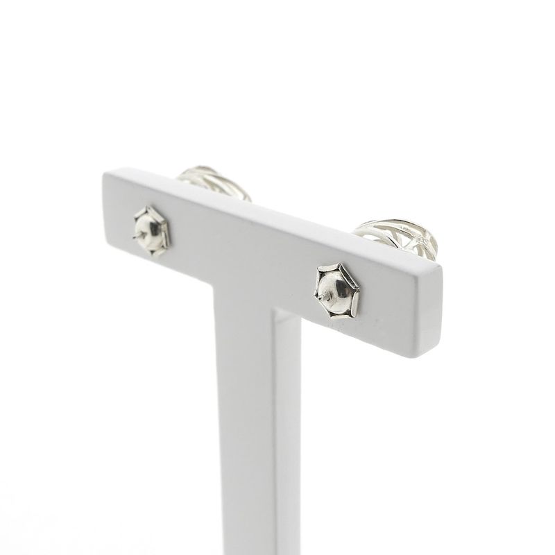 Image 4 of Silver fantasy stud earrings