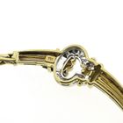 Image 4 of Two-tone gold necklace with 0.26 ct diamond pendant.