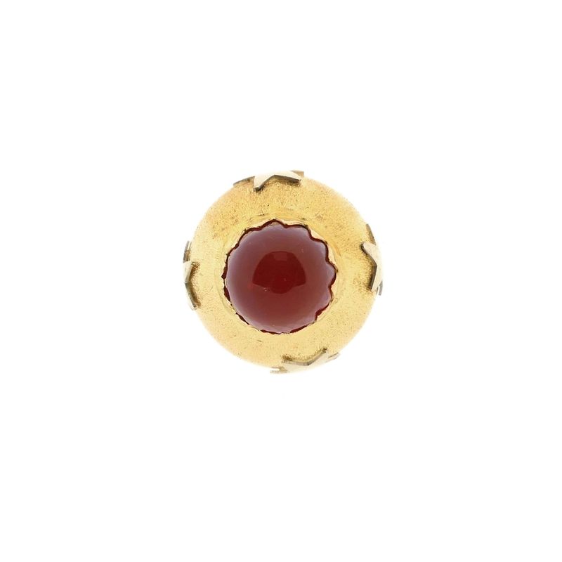 Image 7 of Two-tone gold pendant with stars and carnelian