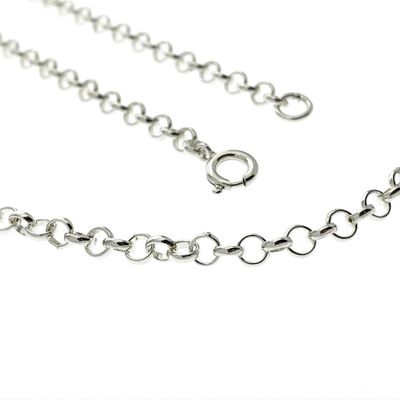 Image 2 of Silver long jasseron necklace | 60.5 cm