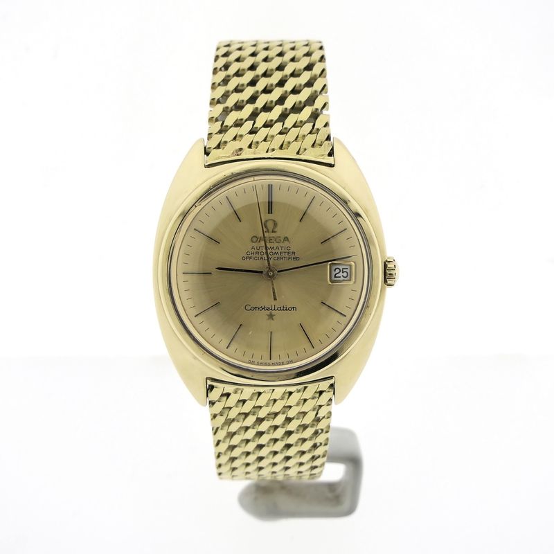 Image 1 of Omega Constellation Automatic Chronometer 168.009; Vintage 14k gold men's watch