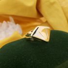 Image 2 of Bicolor gold fantasy ring.